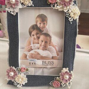 4 X 6 Hand Crafted Denim Picture Frame